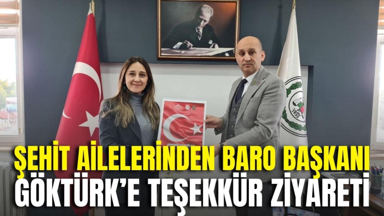 Şehit Ailelerinden Baro Başkanı Göktürk’e Teşekkür Ziyareti
