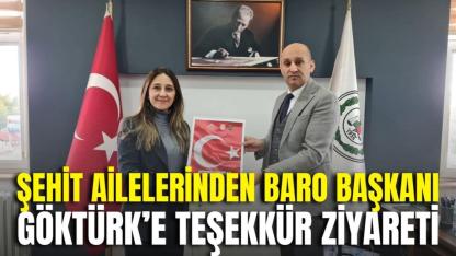Şehit Ailelerinden Baro Başkanı Göktürk’e Teşekkür Ziyareti