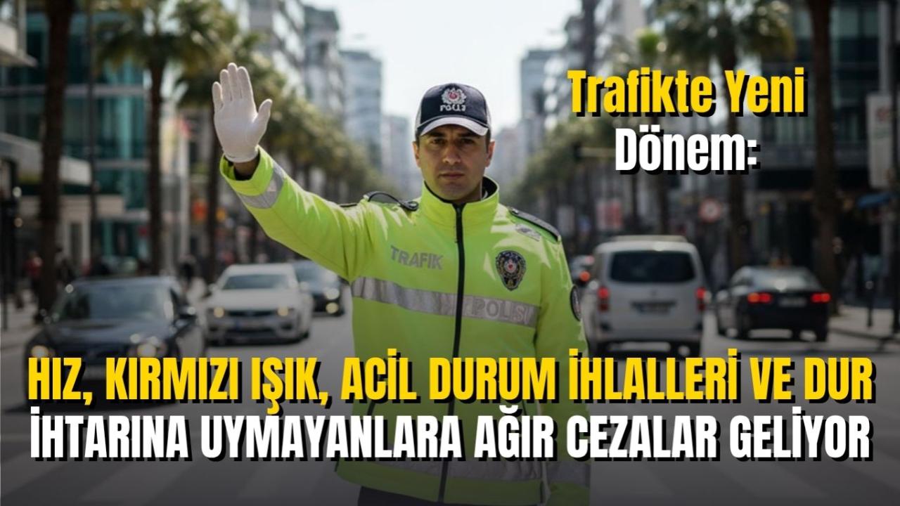 Trafikte Yeni Dönem: Hız, Kırmızı Işık, Acil Durum İhlalleri Ve Dur İhtarına Uymayanlara Ağır Cezalar Geliyor