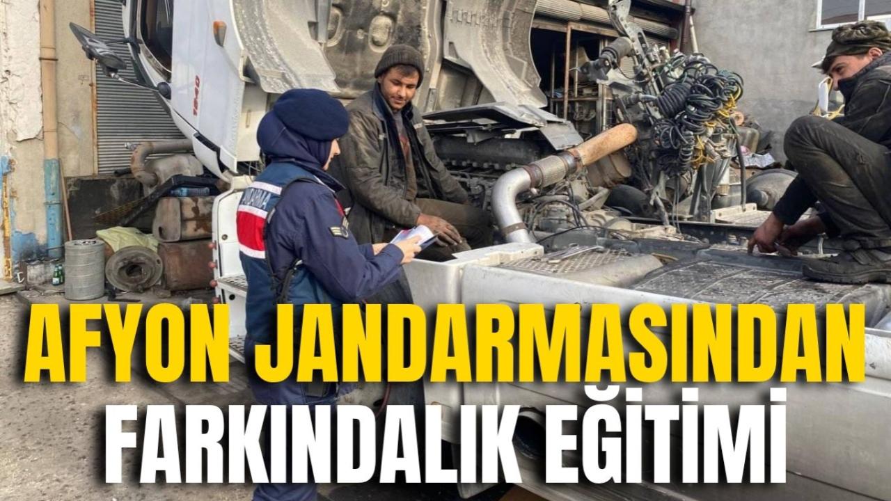 Afyonkarahisar İl Jandarma Komutanlığı Vatandaşlara Farkındalık Eğitimi Verdi