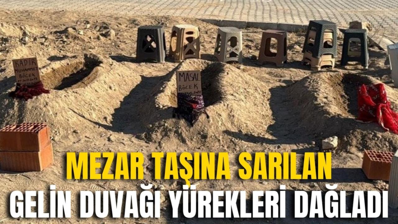 Böcek Ailesi Faciasında Gözyaşları Sel Oldu: Anne ve İki Çocuğu Yan Yana Defnedildi – Mezar Taşına Sarılan Gelin Duvağı Yürekleri Dağladı