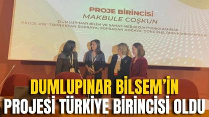 Dumlupınar BİLSEM’in Projesi Türkiye Birincisi Oldu
