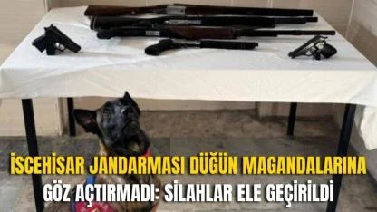 İscehisar Jandarması Düğün Magandalarına Göz Açtırmadı: Silahlar Ele Geçirildi