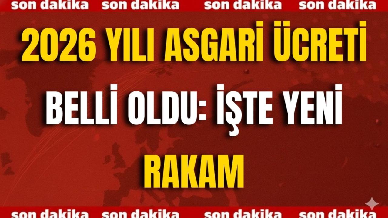 2026 Yılı Asgari Ücreti Belli Oldu: İşte Yeni Rakam