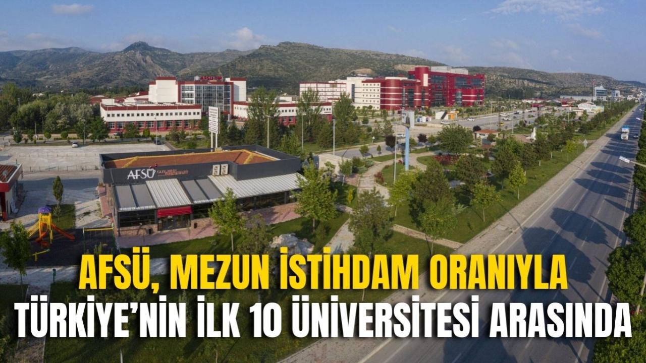 AFSÜ, Mezun İstihdam Oranıyla Türkiye’nin İlk 10 Üniversitesi Arasında