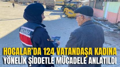 Afyon Hocalar’da 124 Vatandaşa Kadına Yönelik Şiddetle Mücadele Anlatıldı