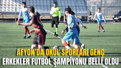 Afyon’da Okul Sporları Genç Erkekler Futbol Şampiyonu Belli Oldu