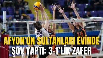 Afyon’un Sultanları Evinde Şov Yaptı: 3-1’lik Zafer