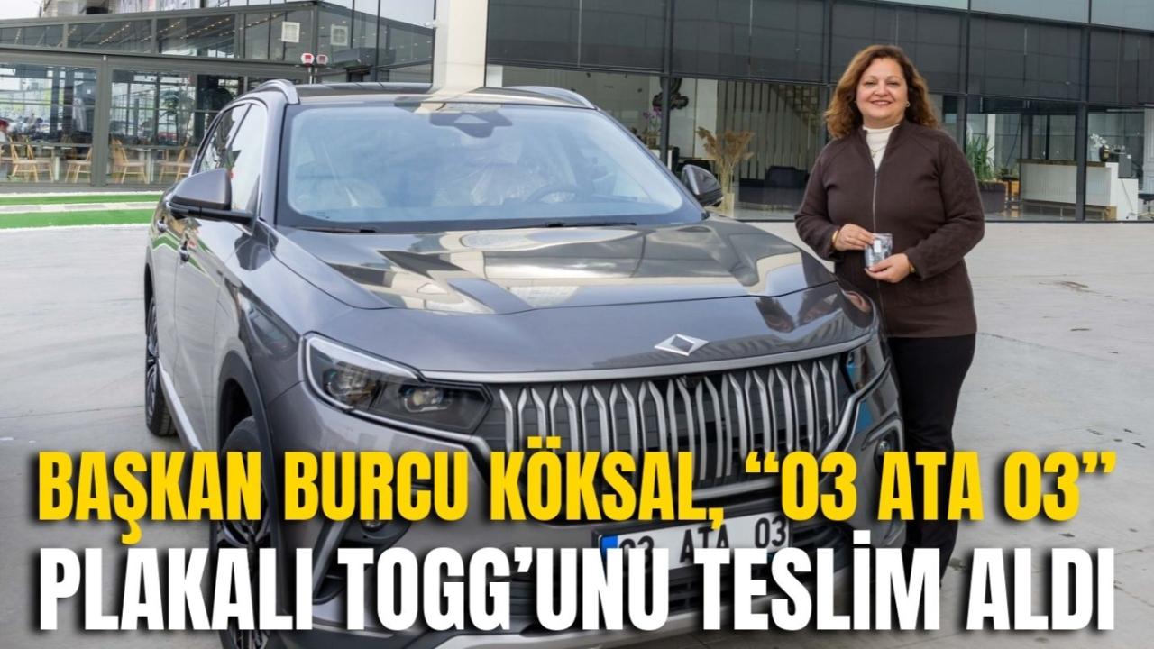 Başkan Burcu Köksal, “03 ATA 03” Plakalı TOGG’unu Teslim Aldı