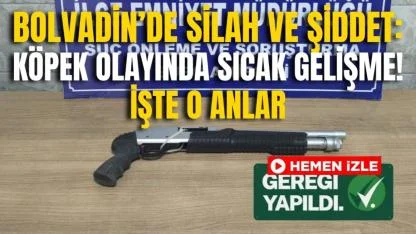 Bolvadin’de Silah Ve Şiddet: Köpek Olayında Sıcak Gelişme! İşte O Anlar