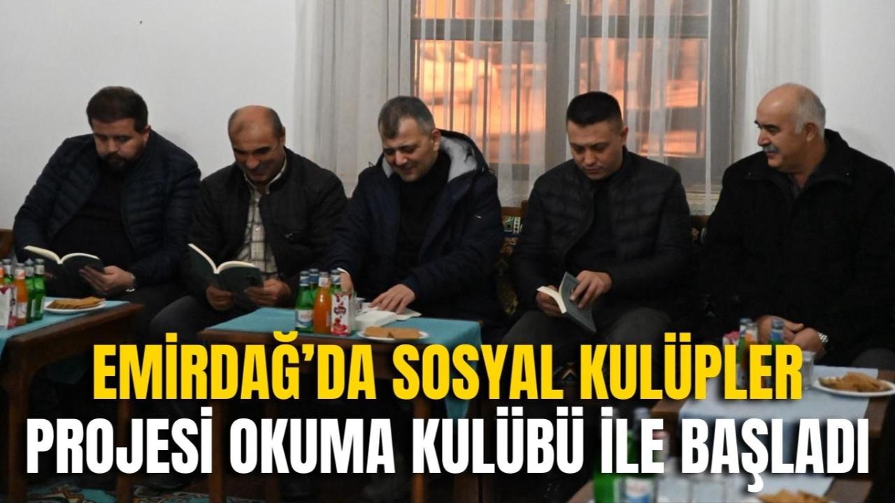 Emirdağ’da Sosyal Kulüpler Projesi Okuma Kulübü İle Başladı