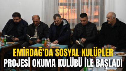 Emirdağ’da Sosyal Kulüpler Projesi Okuma Kulübü İle Başladı
