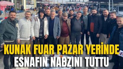 Kunak Fuar Pazar Yerinde Esnafın Nabzını Tuttu