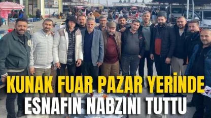 Kunak Fuar Pazar Yerinde Esnafın Nabzını Tuttu