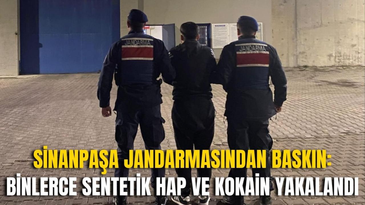 Sinanpaşa Jandarmasından Baskın: Binlerce Sentetik Hap ve Kokain Yakalandı