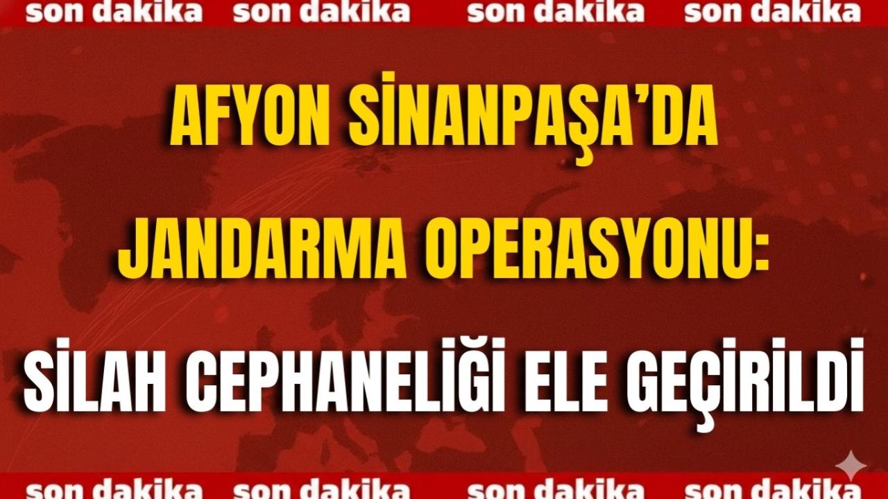 Sinanpaşa’da Jandarma Operasyonu: Silah Cephaneliği Ele Geçirildi