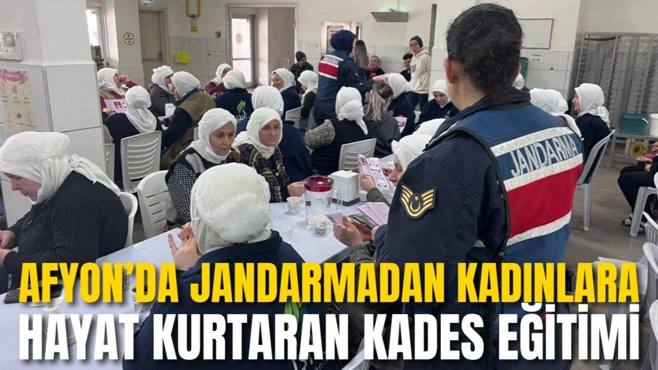 Afyon’da Jandarmadan Kadınlara Hayat Kurtaran KADES Eğitimi