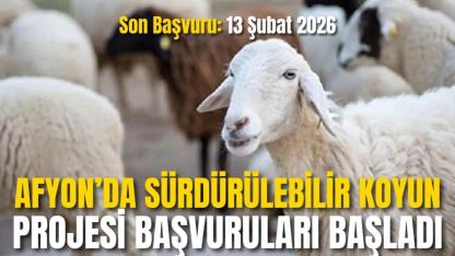 Afyon’da Sürdürülebilir Koyun Projesi Başvuruları Başladı