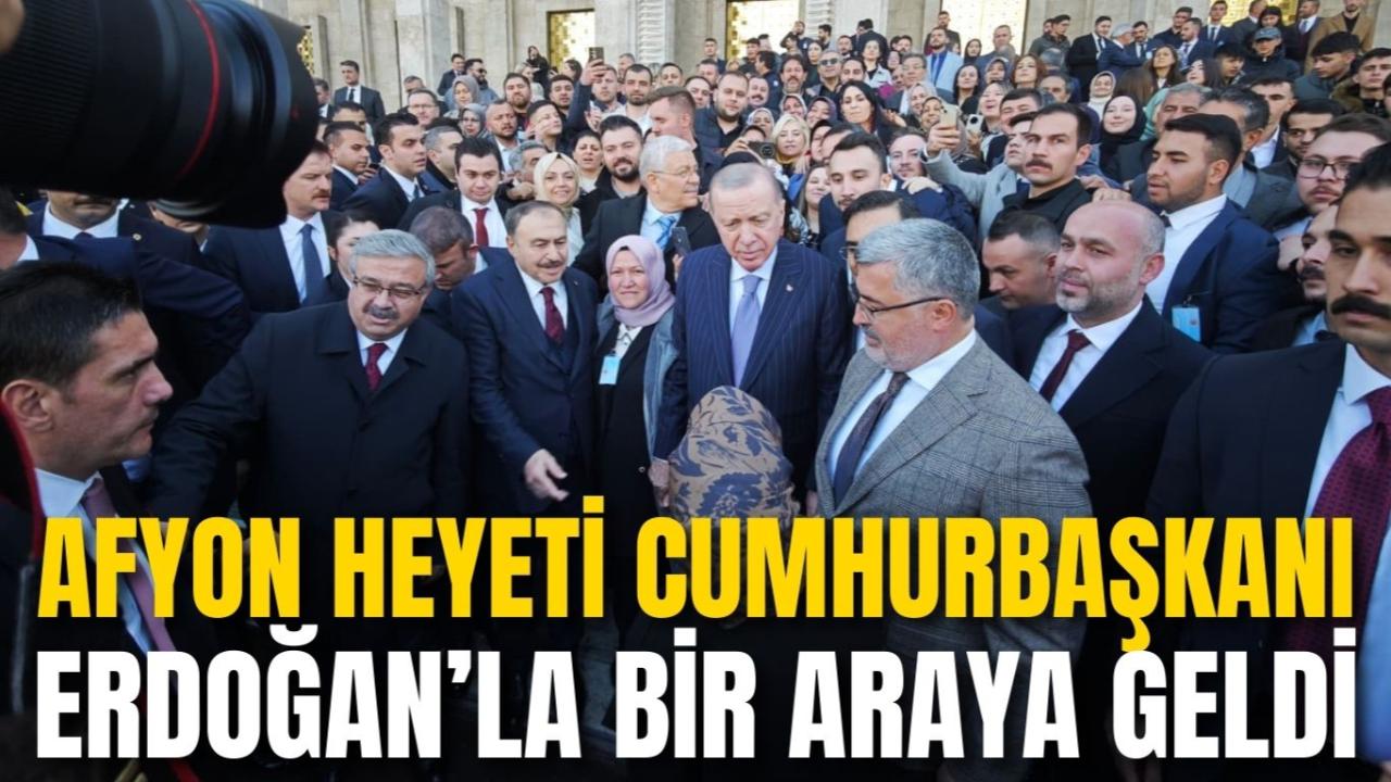 Afyonkarahisar Heyeti Cumhurbaşkanı Erdoğan’la Bir Araya Geldi