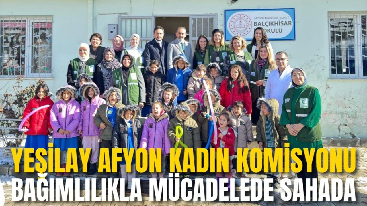 Yeşilay Afyonkarahisar Kadın Komisyonu Bağımlılıkla Mücadelede Sahada