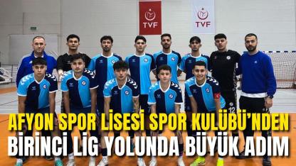 Afyon Spor Lisesi Spor Kulübü’nden Birinci Lig Yolunda Büyük Adım