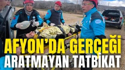 Afyon’da Gerçeği Aratmayan Tatbikat
