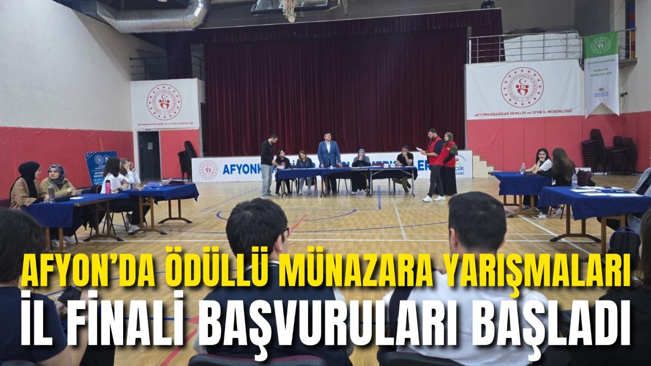 Afyon’da Ödüllü Münazara Yarışmaları İl Finali Başvuruları Başladı