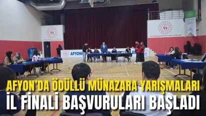 Afyon’da Ödüllü Münazara Yarışmaları İl Finali Başvuruları Başladı