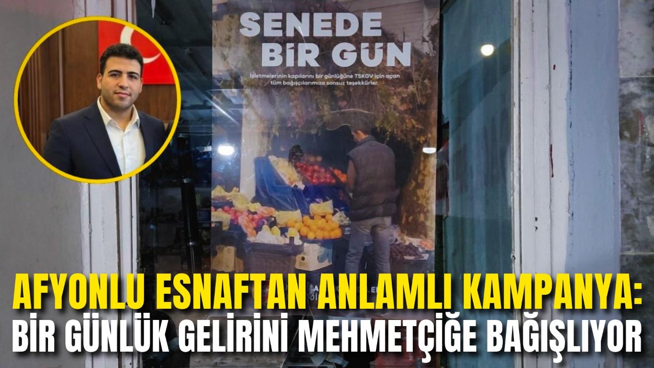 Afyonlu Esnaftan Anlamlı Kampanya: Bir Günlük Gelirini Mehmetçiğe Bağışlıyor