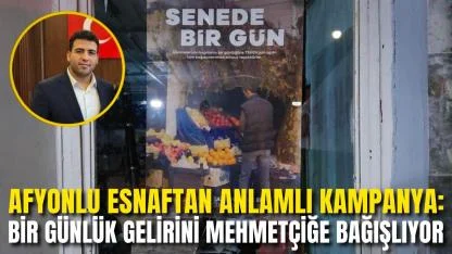 Afyonlu Esnaftan Anlamlı Kampanya: Bir Günlük Gelirini Mehmetçiğe Bağışlıyor