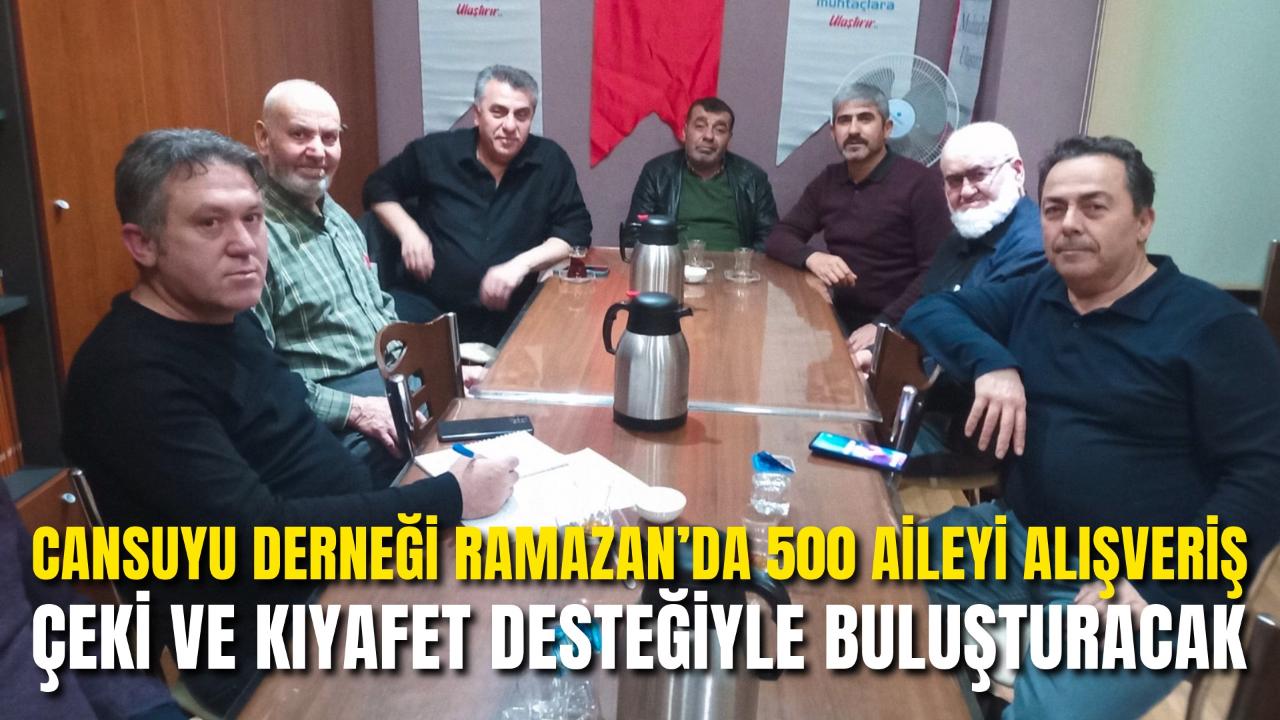 Cansuyu Derneği Ramazan’da 500 Aileyi Alışveriş Çeki ve Kıyafet Desteğiyle Buluşturacak