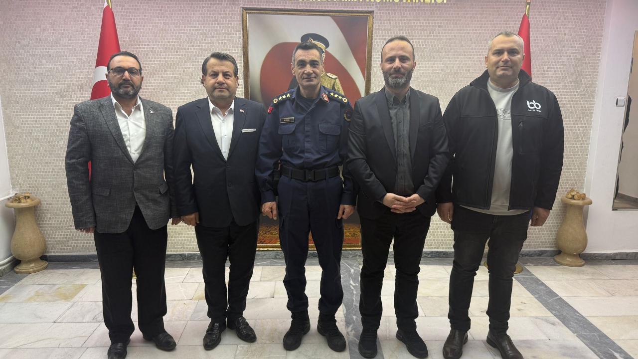 İnternet Habercileri Derneği’nden İl Jandarma Komutanı Kaya’ya Ziyaret