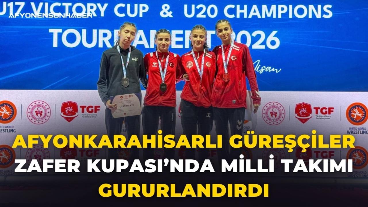 Afyonkarahisarlı Güreşçiler Zafer Kupası’nda Milli Takımı Gururlandırdı