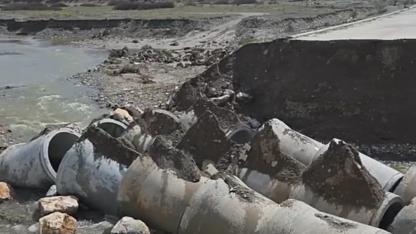 Akdağ Milli Parkı Yolu Selde İkiye Bölündü: Ulaşım Tamamen Kesildi