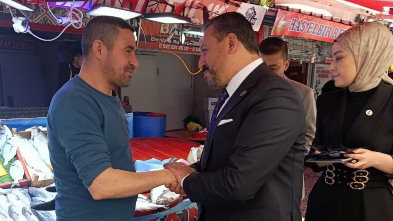 Anahtar Partili Aladağ Pazar Ziyaretinde: “Üretenin ve Emek Verenin Yanında Olacağız”