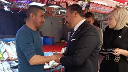 Anahtar Partili Aladağ Pazar Ziyaretinde: “Üretenin ve Emek Verenin Yanında Olacağız”