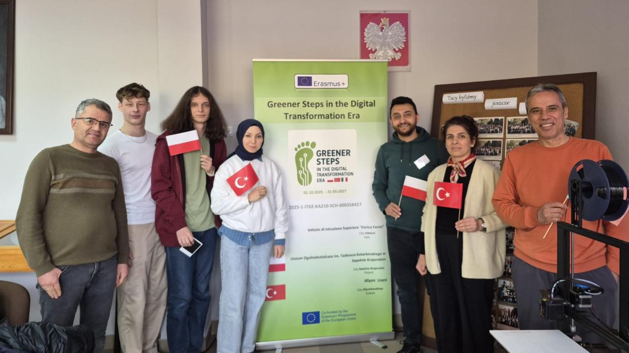 “Daha Yeşil Adımlar” Projesiyle Afyon Lisesi Uluslararası Arenada