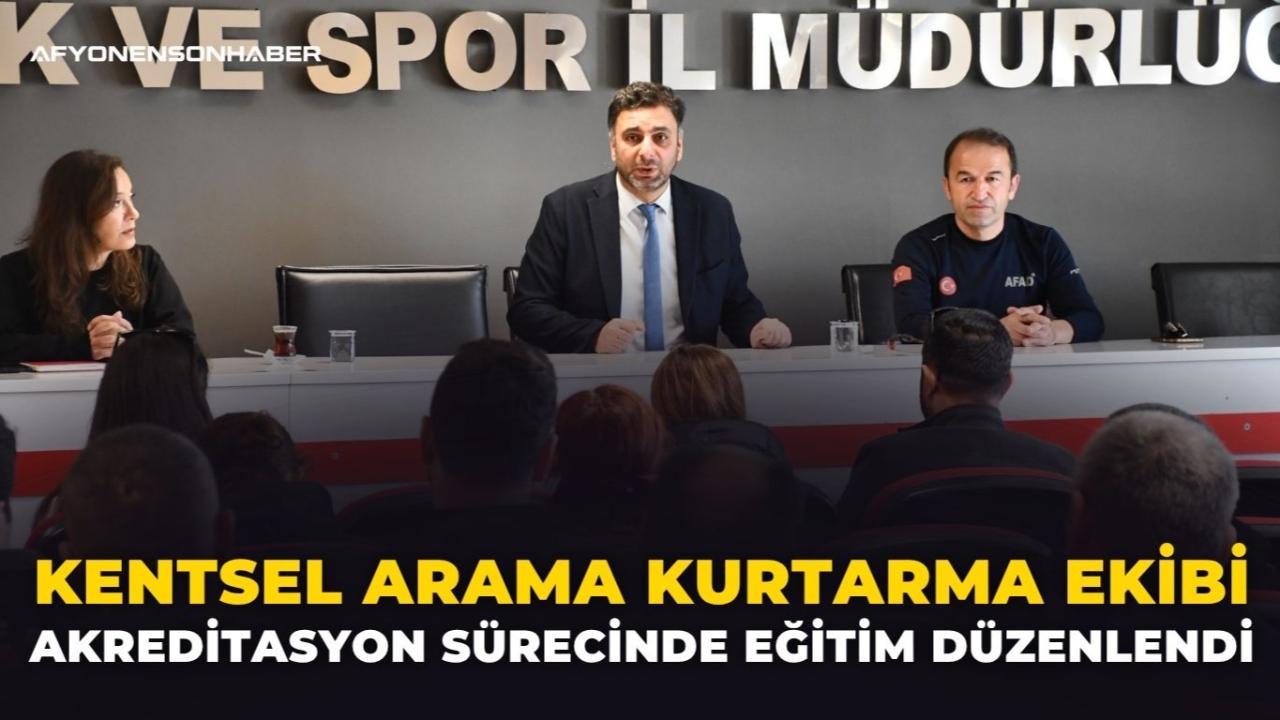 Kentsel Arama Kurtarma Ekibi Akreditasyon Sürecinde Eğitim Düzenlendi