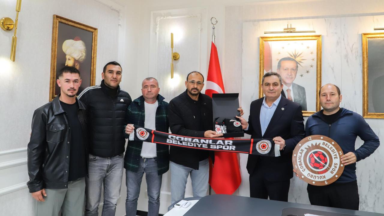 Çobanlar Belediye Spor’dan Başkan Altuntaş'a Ziyaret: Hedefimiz BAL Ligi