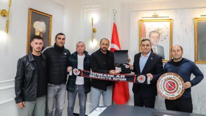 Çobanlar Belediye Spor’dan Başkan Altuntaş'a Ziyaret: Hedefimiz BAL Ligi
