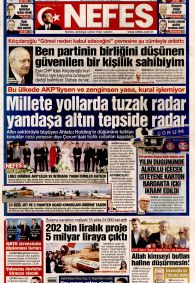 NEFES Gazete Manşeti
