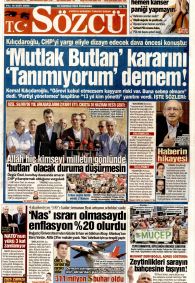 SÖZCÜ Gazete Manşeti