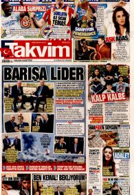 TAKVİM Gazete Manşeti