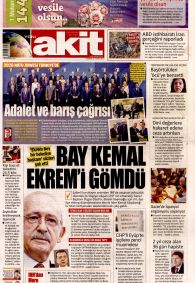 YENİ AKİT Gazete Manşeti