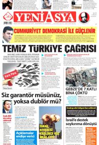 YENİ ASYA Gazete Manşeti