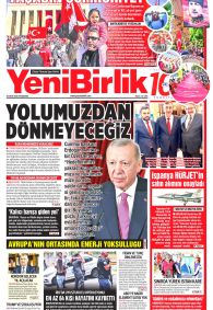 YENİBİRLİK Gazete Manşeti