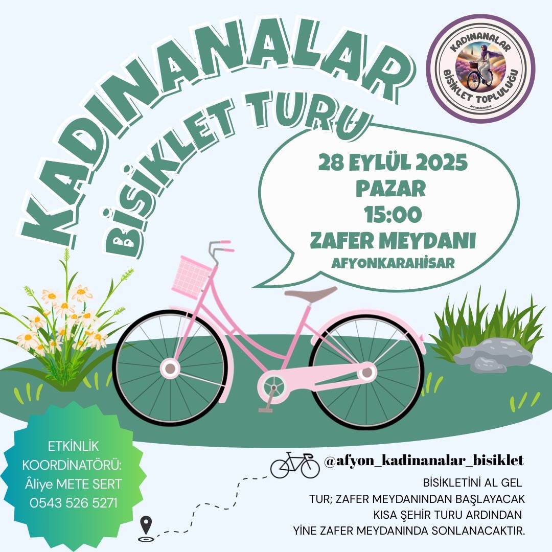 Afyonkarahisar’da Kadınlar 8. Kez Pedal Çevirecek!